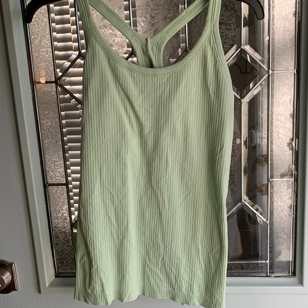 LululemonEbb to Street Tank in Light Green - Size 10